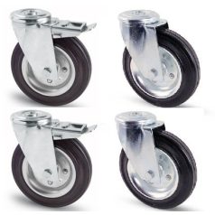 Vollgummirollen Set 80 mm