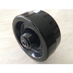   Temperaturbeständiger Kunststoff-Lenkrolle mit Teflonbüchse und Anschraubplatte Ø 100 mm