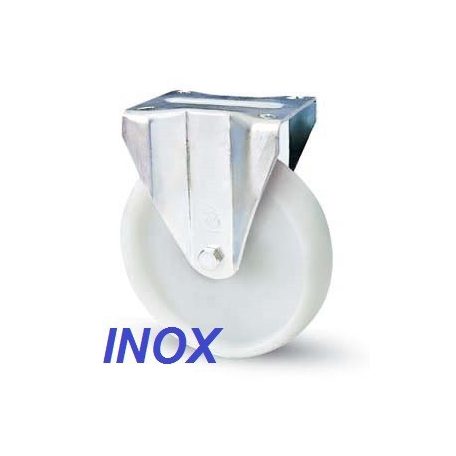 Polyamidrad mit INOX Anschraubplatte Ø 125 mm