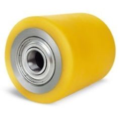 Polyurethan Hubwagen-Rad (Gelb), Kugellager, Ø 85 x 80 mm