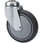 Einkaufswagenrolle mit Rückenloch, Ø 125 mm