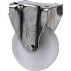   Polyamidrad mit INOX Anschraubplatte Ø 100 mm (80 kg Traglast)