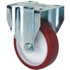   Polyamidrolle mit Anschraubplatte, Lauffläche aus Polyurethan Ø 125 mm