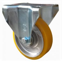   Aluminiumrolle mit Anschraubplatte, Lauffläche aus Polyurethan Ø 100 mm