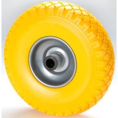   Sackkarren- Rad, Rollenlager, Vollgummireifen Gelb  Ø 260 mm (10")