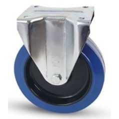   Polyamidrolle mit Anschraubplatte, Lauffläche aus Elastik-Vollgummi Ø 125 mm
