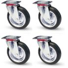 Vollgummirollen Set 80 mm