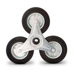   Treppensackkarren- Rad, Stahlfelge mit elastischrer Vollgummi Ø 150mm 