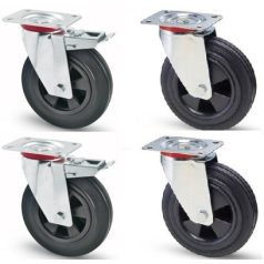 Vollgummirollen Set 100 mm