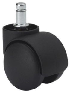 Bürostuhl Rolle Schwarz Ø 50 mm (Zapfen 11x22 mm)