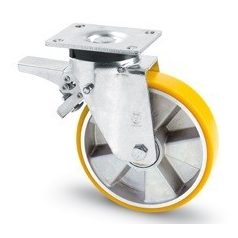 Aluminium Rollen mit Polyurethan Lauffläche Ø 200 mm (1000 kg)